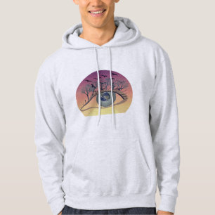 Öga i världen - natur- och jordkonst hoodie
