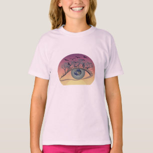 Öga i världen - natur- och jordkonst t shirt