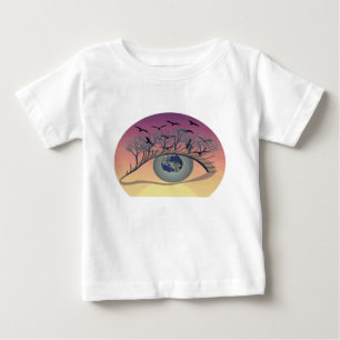 Öga i världen - natur- och jordkonst t shirt