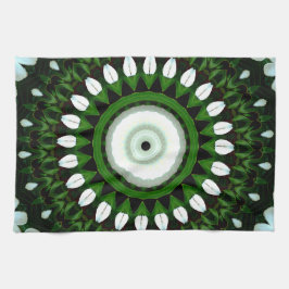 Öga i Vita Magnolia Kökshandduk