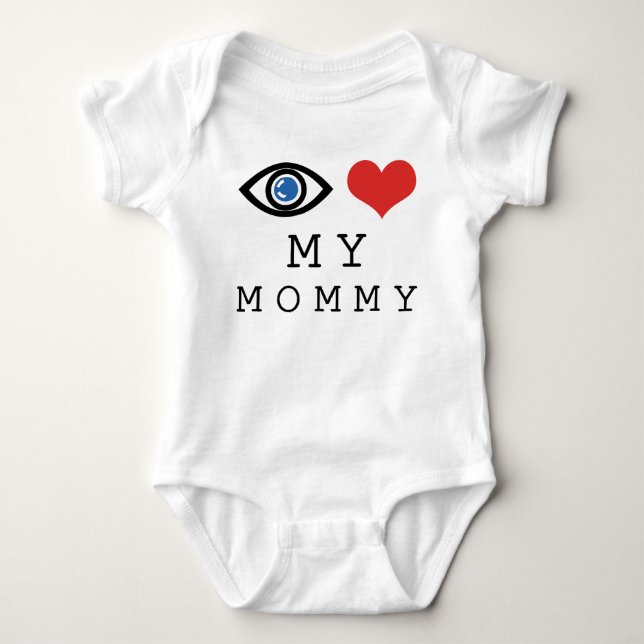 Öga Kärlek Min Mamma Anpassningsbar Tröja (Framsida)