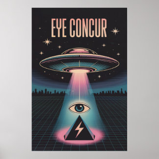 ÖGA KONCUR ALIEN PYRAMID POWER POSTER