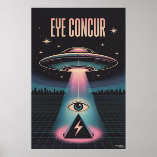ÖGA KONCUR ALIEN PYRAMID POWER POSTER