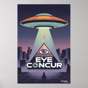 ÖGA KONSUMENTERAR I AWE EARTHLING! POSTER
