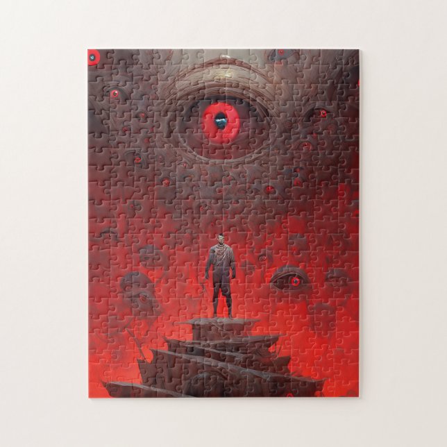 Öga Kreator Surreal Horror Art Pussel (Vertikal)