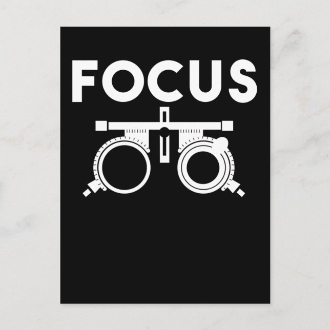 Öga Läkare Humor Funny Optician Vykort (Framsida)