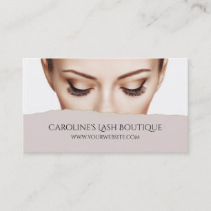 Öga Lash Extensions Makeup Artist Cosmetolog Visitkort