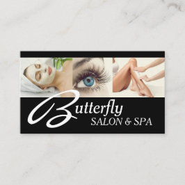 Öga Lash Extensions Vax Facials Spa Salon Beauty Visitkort