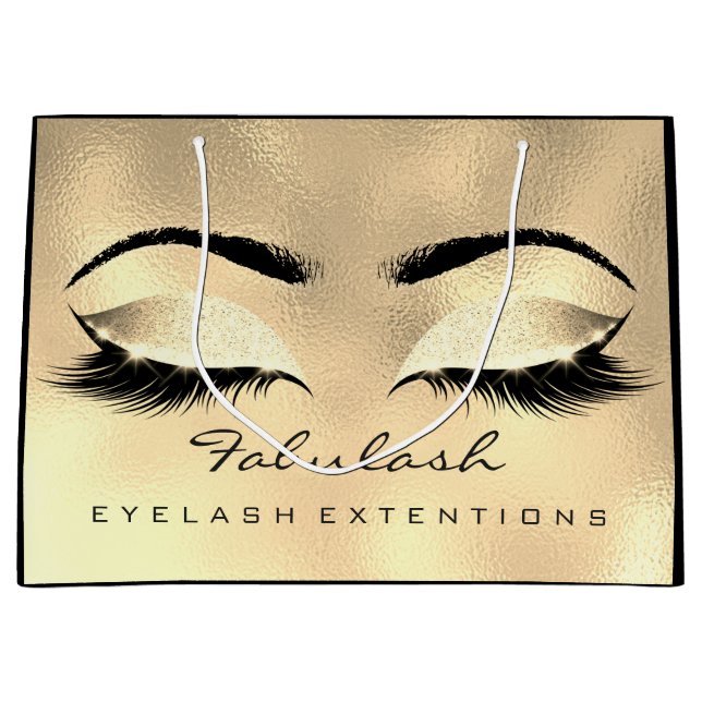 Öga Lash Guld Makeup Glitter Beauty Cosmetics (Framsidan)