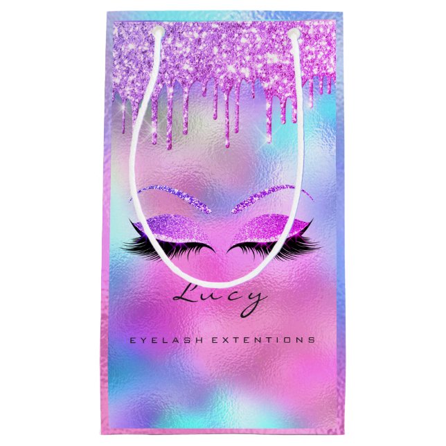 Öga Lash Makeup Möhippa Namn Glitter Holografi (Framsidan)