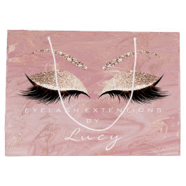 Öga Lash Makeup Möhippa Namn Glitter Rosa Marble