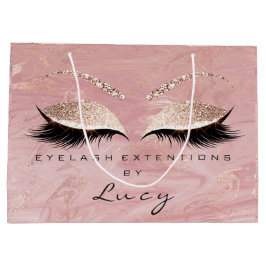 Öga Lash Makeup Möhippa Namn Glitter Rosa Marble