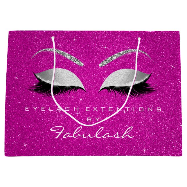 Öga Lash  Makeup Ro Shock rosa Silver Grått (Framsidan)