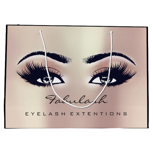 Öga Lash Ro Rosa  Makeup Glitter Beauty Cosmetics (Baksidan)