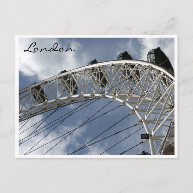 öga london, tillagad vykort (Framsida)