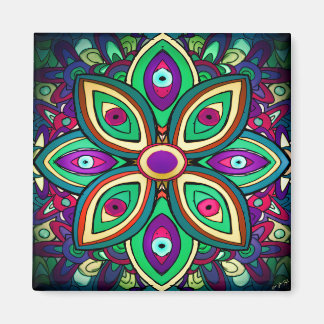 Öga Lotus Art Magnet