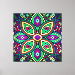 Öga Lotus (Wrapped Canvas Art Print)