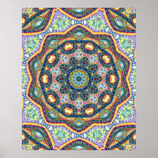 Öga Mandala Poster