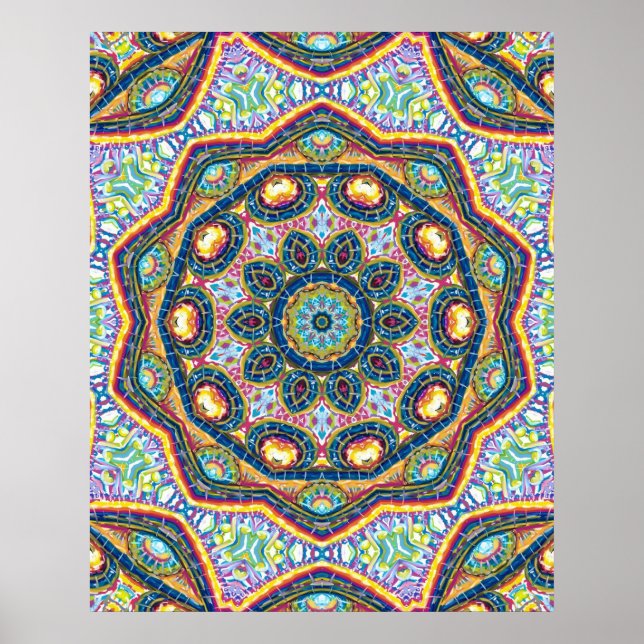 Öga Mandala Poster (Framsidan)
