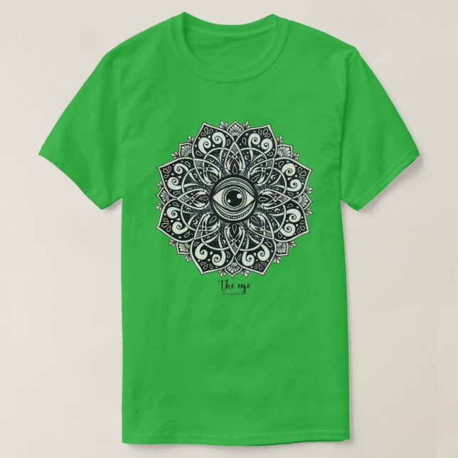 Öga mandala t shirt (Design framsida)