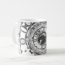 Öga med hypnotisk pupil (eller spelar ingen roll s kaffemugg