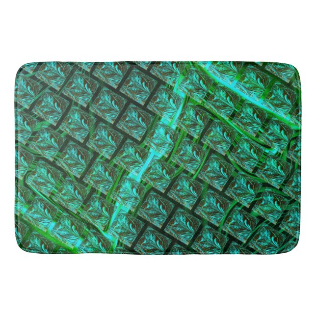 Öga med ramblåaktigt, repeterat, oskarpt bildläge badrumsmatta (Framsidan)