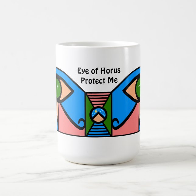 "Öga of Horus Protect Me" Kaffemugg (Center)