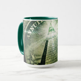 "Öga of Providence" Money Pyramid Mugg