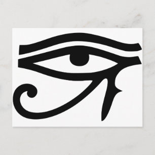 Öga om Horus egyptiska gudpresentidé Vykort