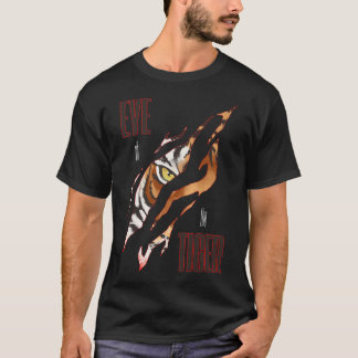 Öga om tigerslakten Klo Rip Tiger Ögon. Perfekt T Shirt