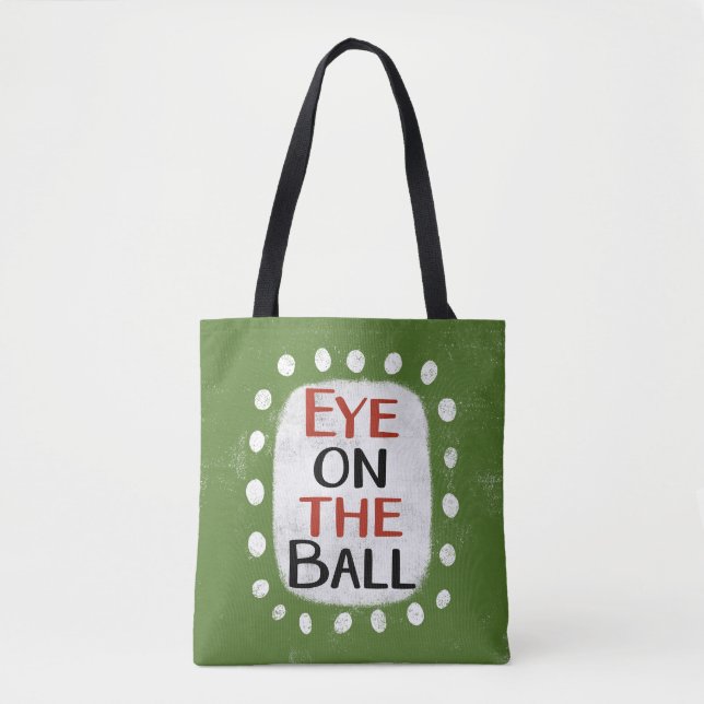 Öga på Boll Tote Bag Tygkasse (Framsida)