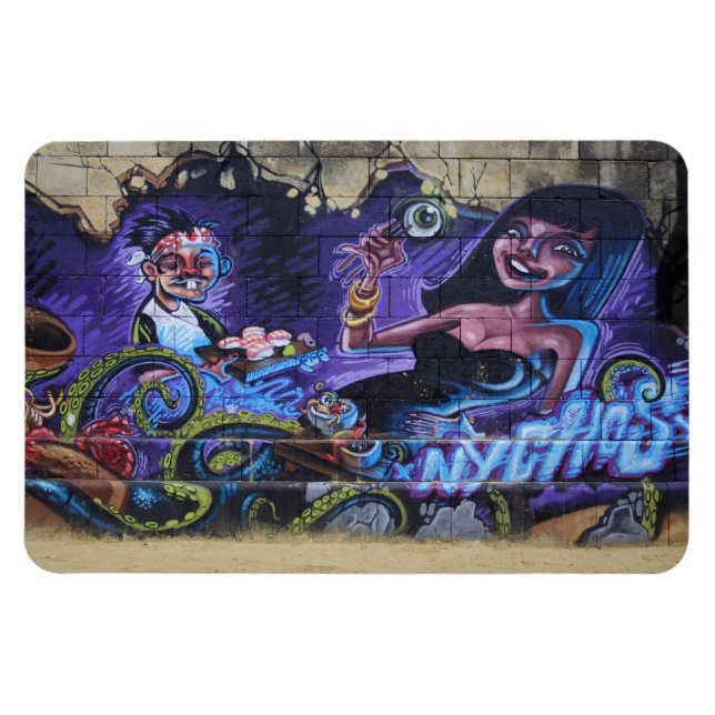 Öga på gaffel magnet (Horisontell)