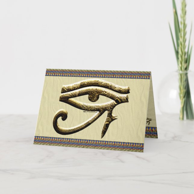 Öga på Horus Card Kort (Framsida)