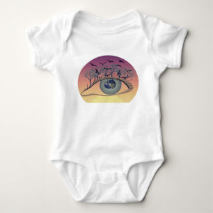 Öga på jorden, jorden och miljön - klimat t shirt