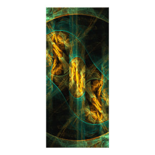 Öga på jungle Abstrakt Art Rack Card Reklamkort