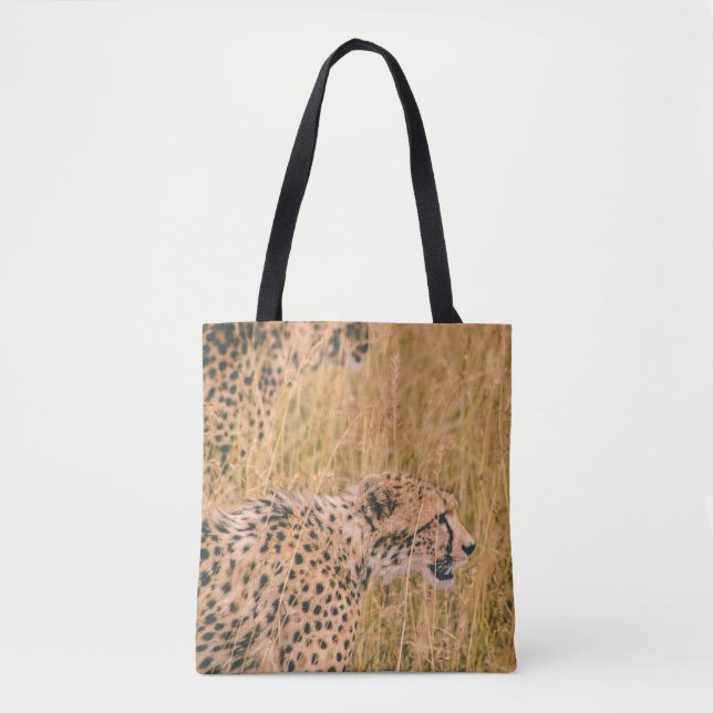 ÖGA PÅ MÅLET - LEOPARD ANIMALS PHOTO TYGKASSE (Framsida)