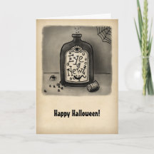 Öga på Newt Halloween-kort