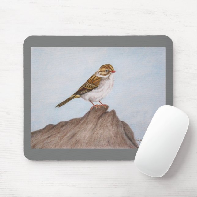 Öga på Sparrow Mousepad Musmatta (Med mus)