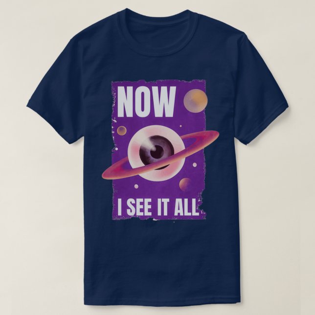 Öga-planeten andlig t shirt (Design framsida)