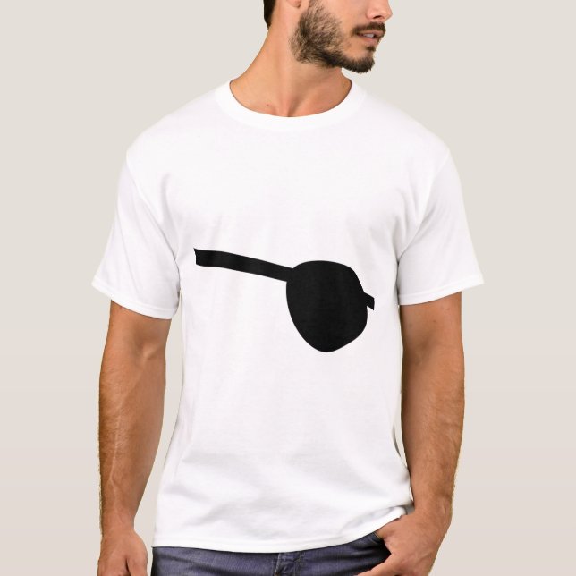 Öga-plåster för pirater t shirt (Framsida)