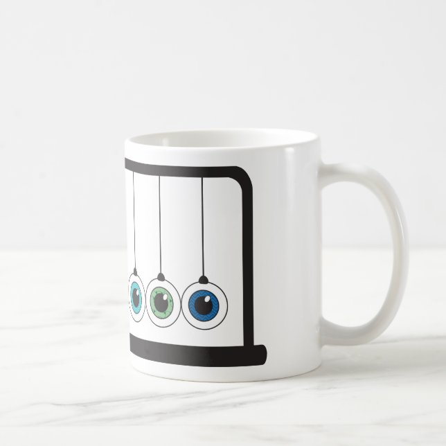 Öga-Poppa Newtons vagga muggen Kaffemugg (Höger)