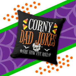 Öga Roll Joke Halloween Corny Pappa Jokes Hallowee Kudde