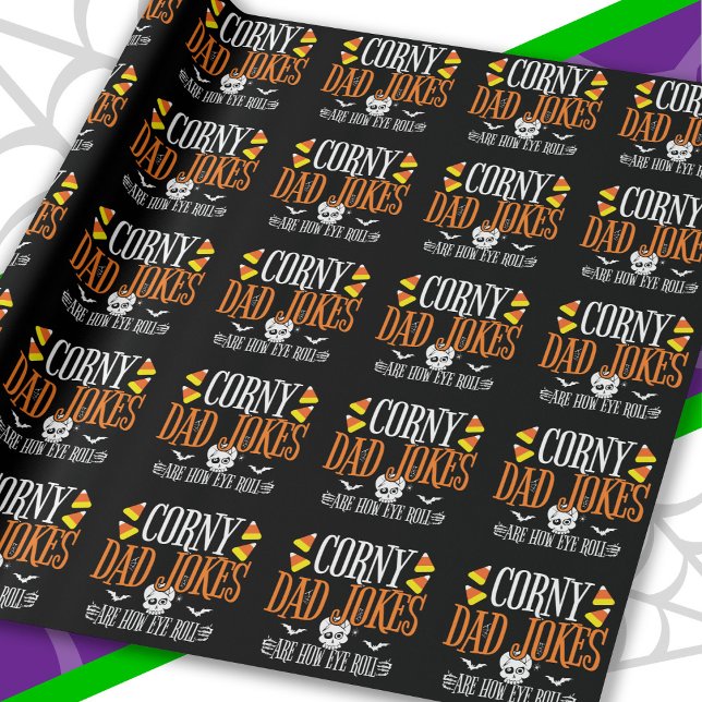 Öga Roll Joke Halloween Corny Pappa Jokes Hallowee Presentpapper (Skapare uppladdad)