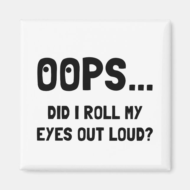 Öga Roll Magnet (Framsidan)