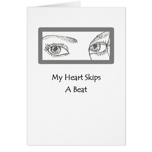 Öga säger allt. hälsningskort (Framsidan)