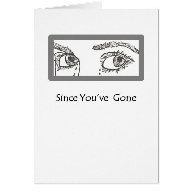 Öga säger allt. hälsningskort (Framsidan)