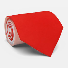 Öga-Scarlet Red Watercolor Stänk Slips