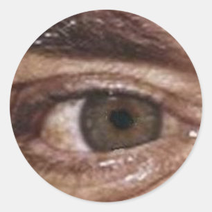 ÖGA SE DIG - KÄRA EYEBALL-MÄRKET RUNT KLISTERMÄRKE