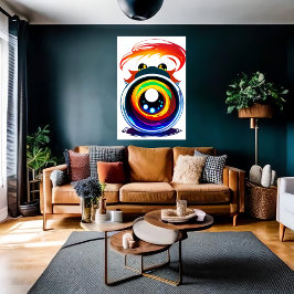 Öga ser dig | AI Art Poster