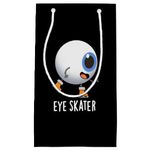 Öga Skater Funny Ice Skating Pun Mörk BG